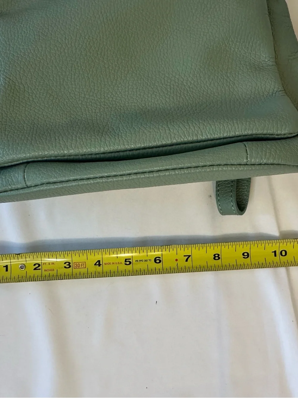 Borse in Pelle Pebbled green Leather Backpack Made In Italy nwt